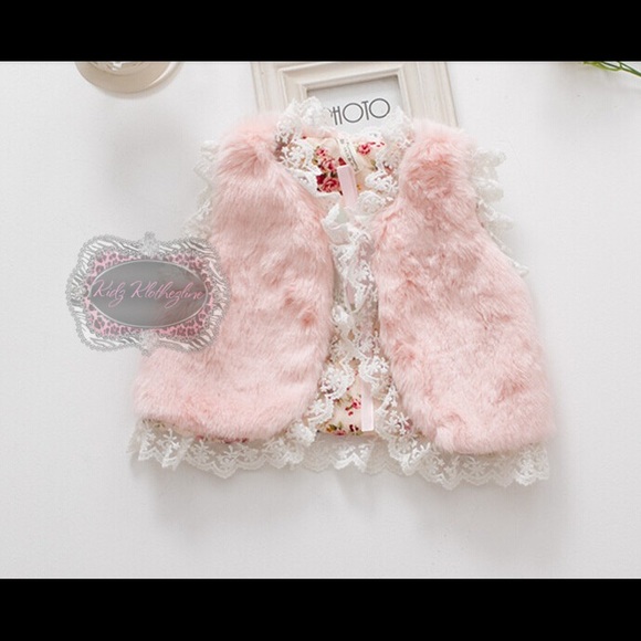 Other - Adorable Faux Fur Infant Vest - LAST ONE